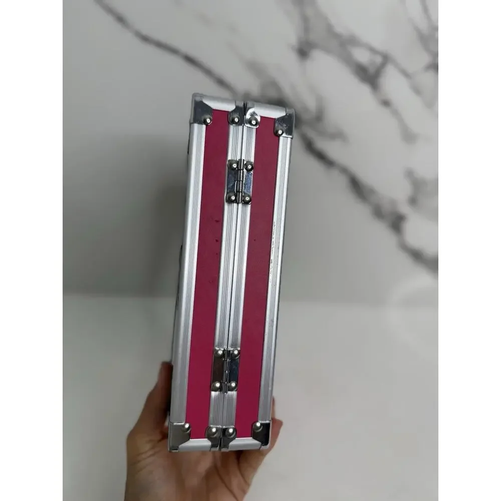 Vaultz Embossed Pink Spotted Dalmatian Dog Locking Supply Pencil Box Case